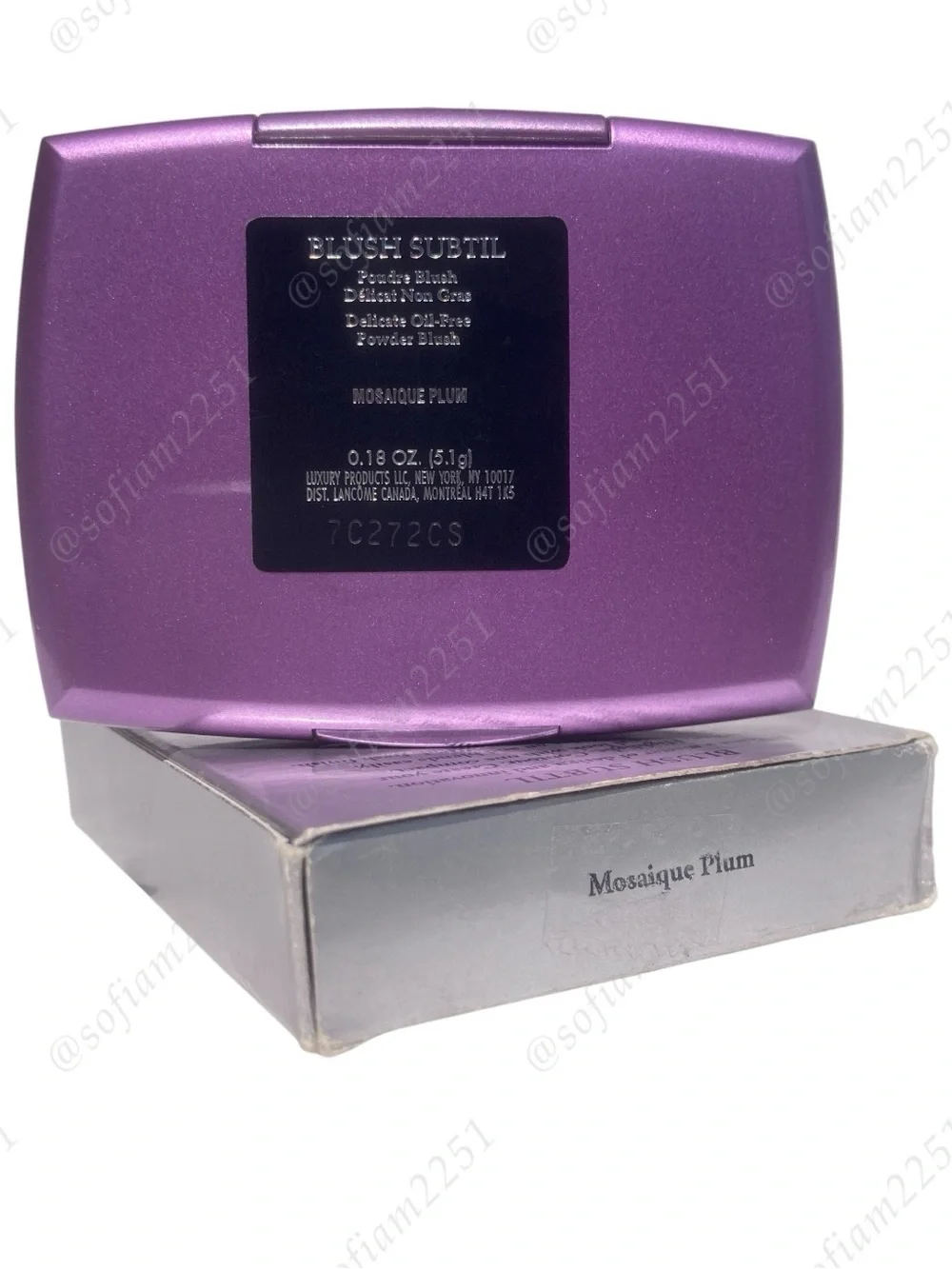 💗NEW!💗Lancôme Mosaique Plum Blush Subtil Delicate Oil-Free Powder Blush BNIB!